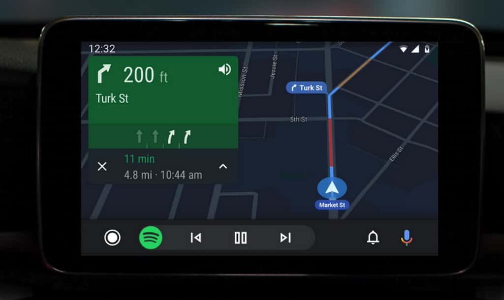 La nouvelle interface d’Android Auto. © Google