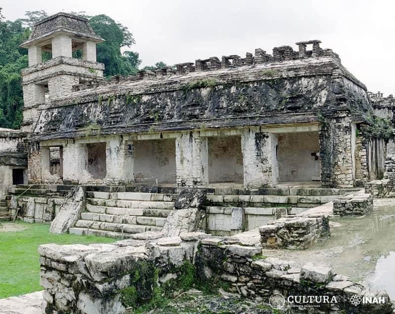 La cité maya, dans la zone archéologique de Palenque, dans l'État du Chiapas, au Mexique. © Carlos Varela Scherrer, Inah