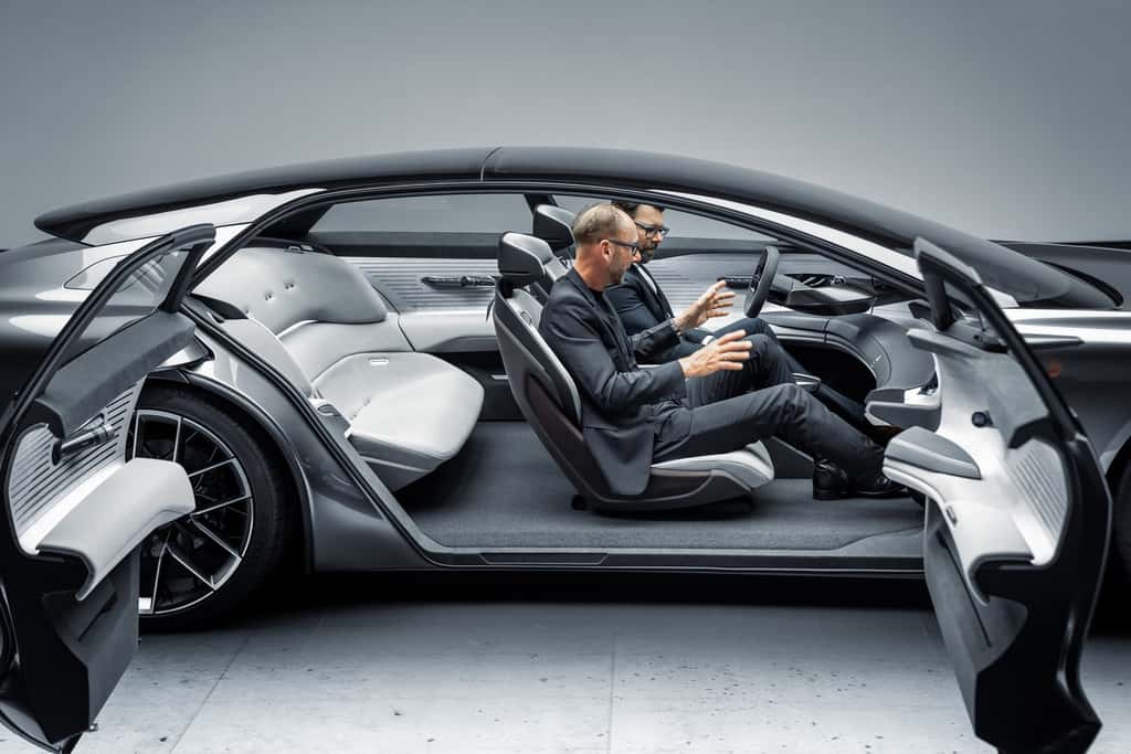 L’Audi granshpere et ses immenses portières antagonistes. © Audi
