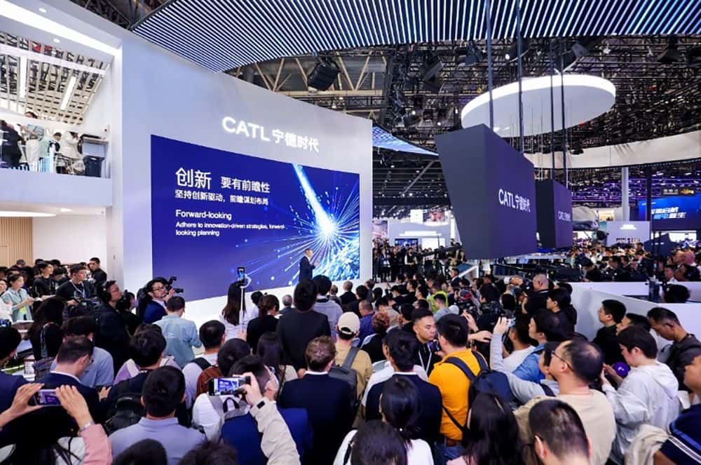 C'est au salon de Pékin que CATL a dévoilé sa nouvelle batterie à l'autonomie record. © CATL <em>Contemporary Amperex Technology</em>