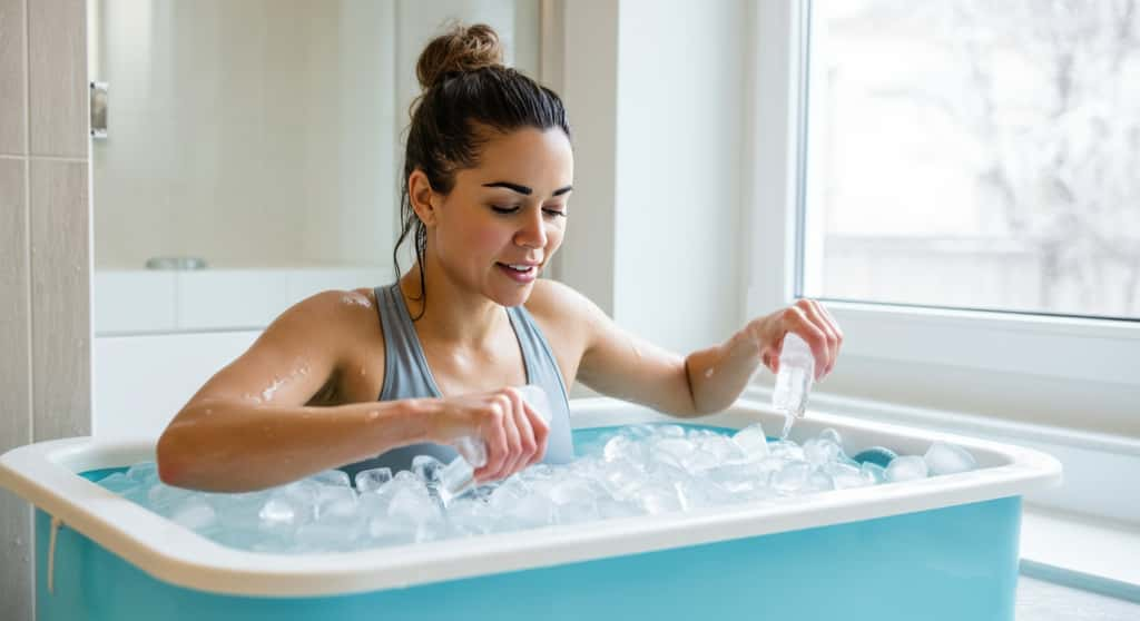 Le bain de glace diminue le stress et renforce le mental entre autres, cependant, cela ne s'improvise pas et présente malgré tout des risques sans avoir pris quelques précautions. © Hanna, Adobe Stock