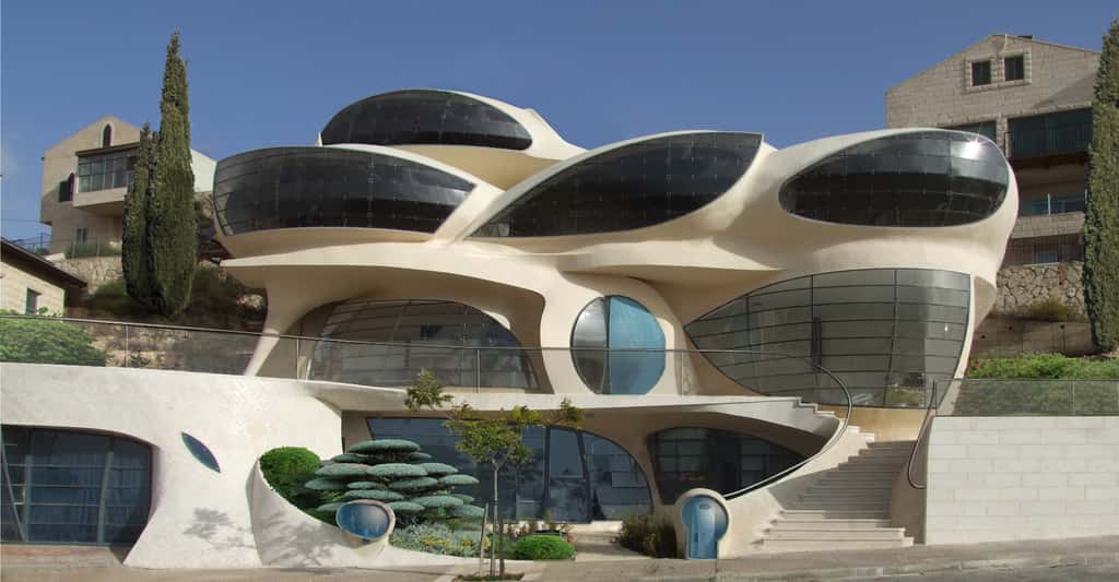 La Pavie-House, une maison solaire futuriste et biomorphique, en Israël