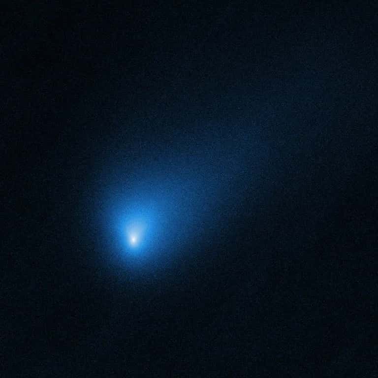 Le 12 octobre 2019, le télescope spatial Hubble capturait cette image de 2l/Borisov, la première comète interstellaire découverte, alors située à 418 millions de kilomètres de la Terre. © Nasa, ESA, D. Jewitt (Ucla)