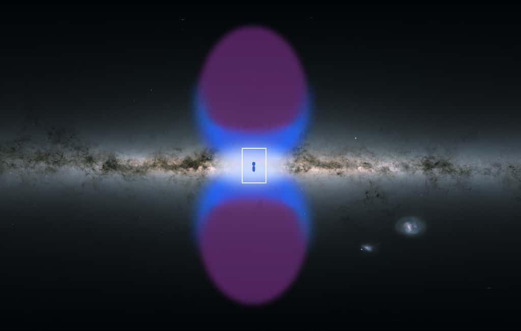 Une carte des bulles de Fermi en gamma et X. © ESA, XMM-Newton, G. Ponti <em>et al.</em> 2019