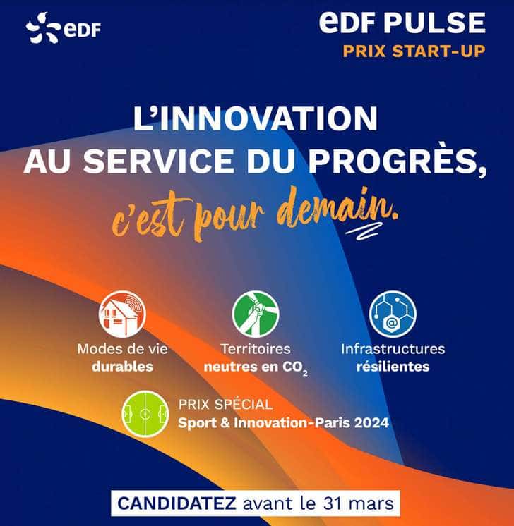 La septième édition des Prix start-up EDF Pulse est officiellement lancée ! © EDF 
