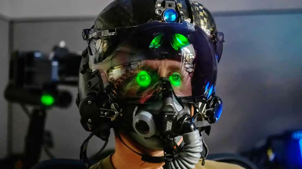 Le casque affiche les données essentielles sur la visière. © US Air Force