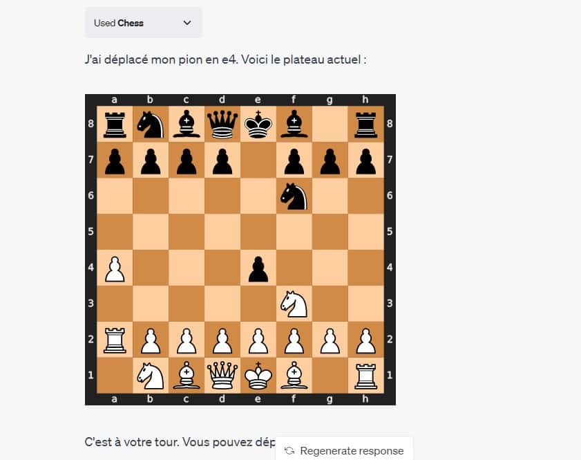 Chess : quand ChatGPT vous défie sur un plateau d'échecs. © OpenAI, Chess