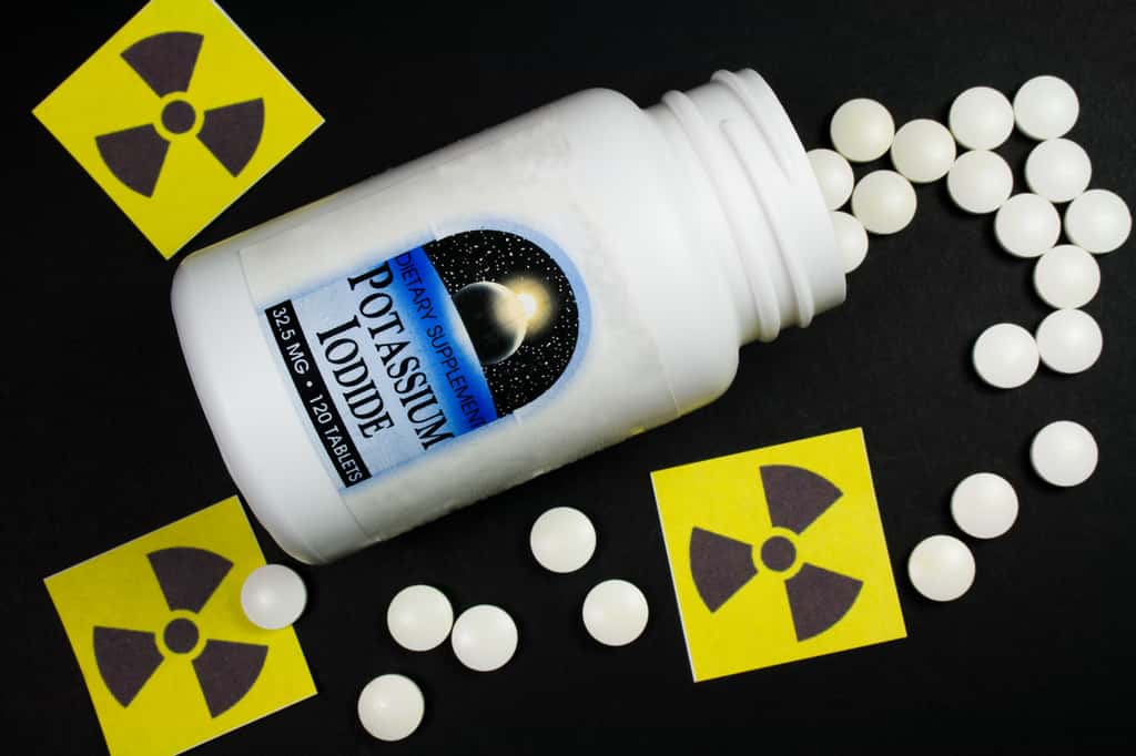 L'absorption de comprimés d'iode a pour objectif de protéger la thyroïde de façon à ce qu'elle ne puisse pas fixer l'iode radioactif en cas d'accident nucléaire. © Jeffrey Daly, Adobe Stock