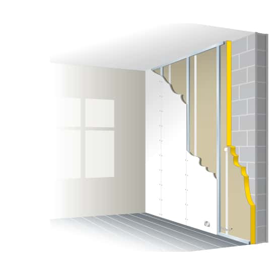 La contre-cloison permet l'isolation thermique et phonique des murs intérieurs. © Graphithèque, Adobe Stock 