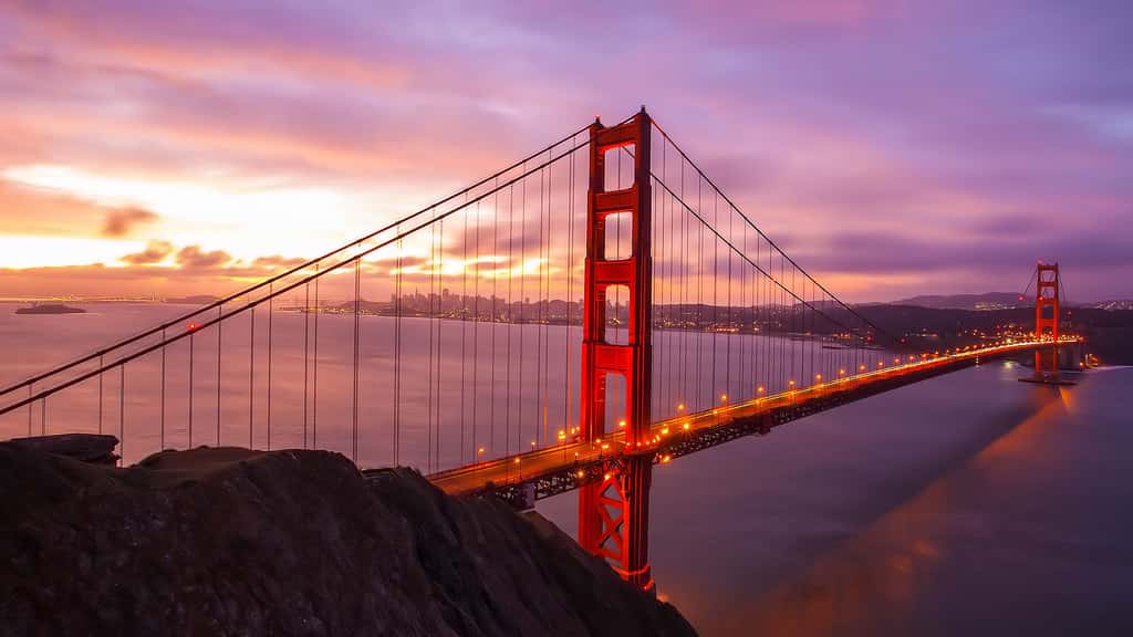 Le Golden Gate Bridge, symbole de San Francisco