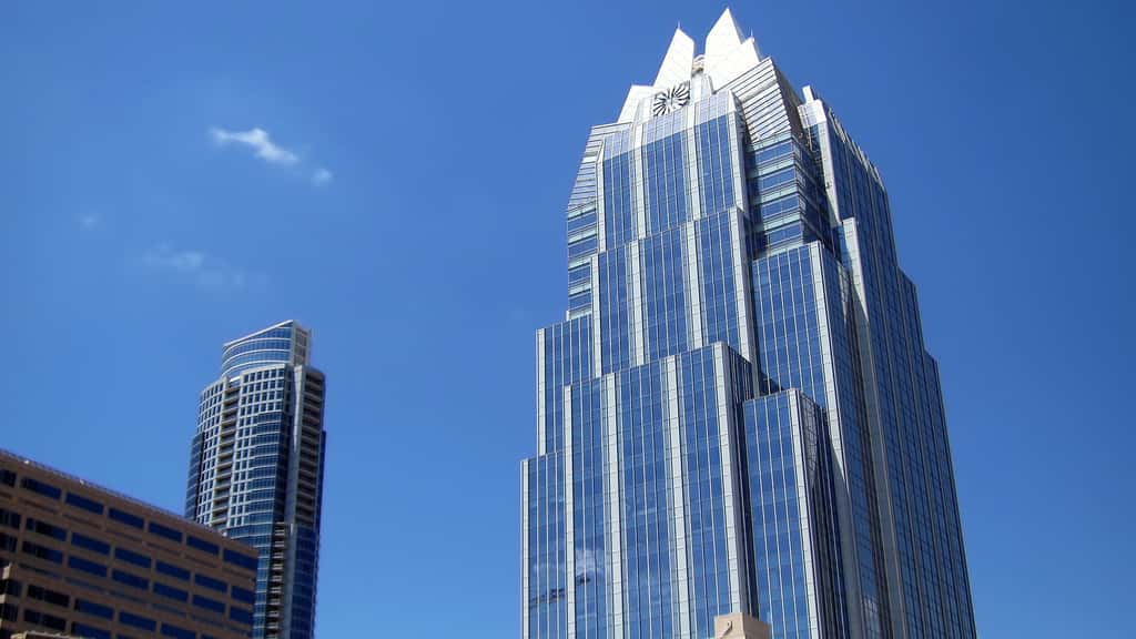 La Frost Bank Tower, construite juste après le 11 septembre 2001
