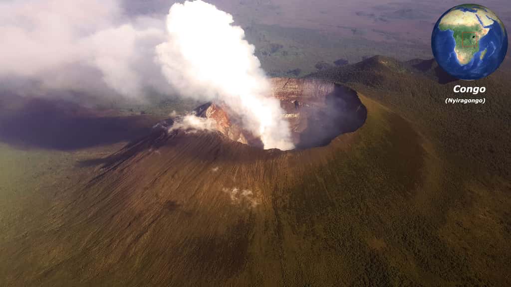 Le Nyiragongo, un stratovolcan congolais