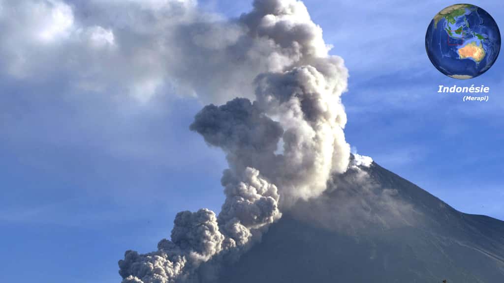 Le Merapi, un volcan indonésien très actif