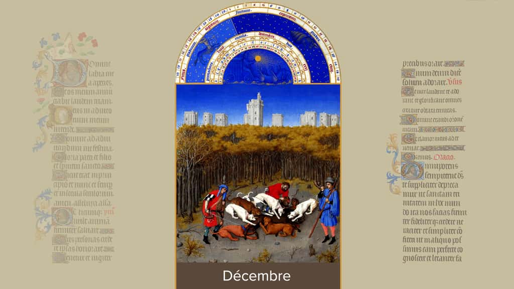 Décembre : scène de chasse au château de Vincennes