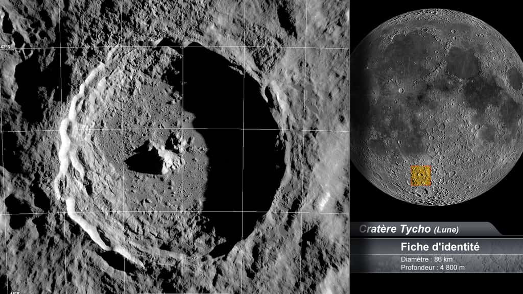 Le cratère Tycho sur la Lune