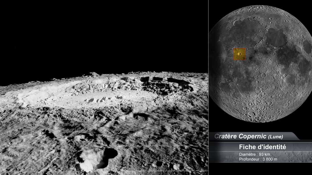 Le cratère Copernic sur la Lune