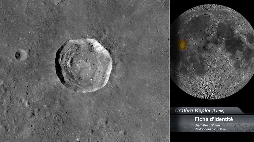 Le cratère Kepler sur la Lune