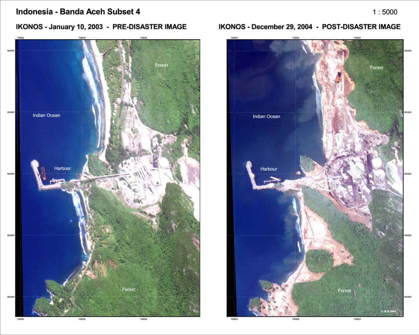 Banda Aceh - Indonésie : avant et après le Tsunami