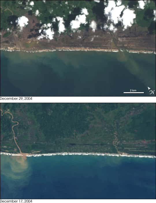 Dégâts du tsunami dans la province d'Aceh, Sumatra
