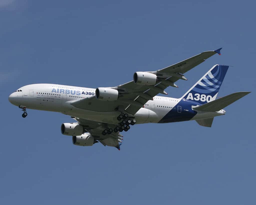 A380 en plein vol