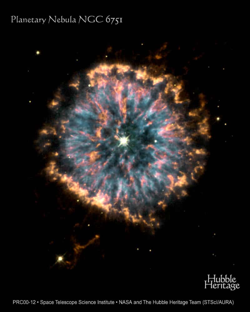 Hubble : Nébuleuse planétaire NGC 6751