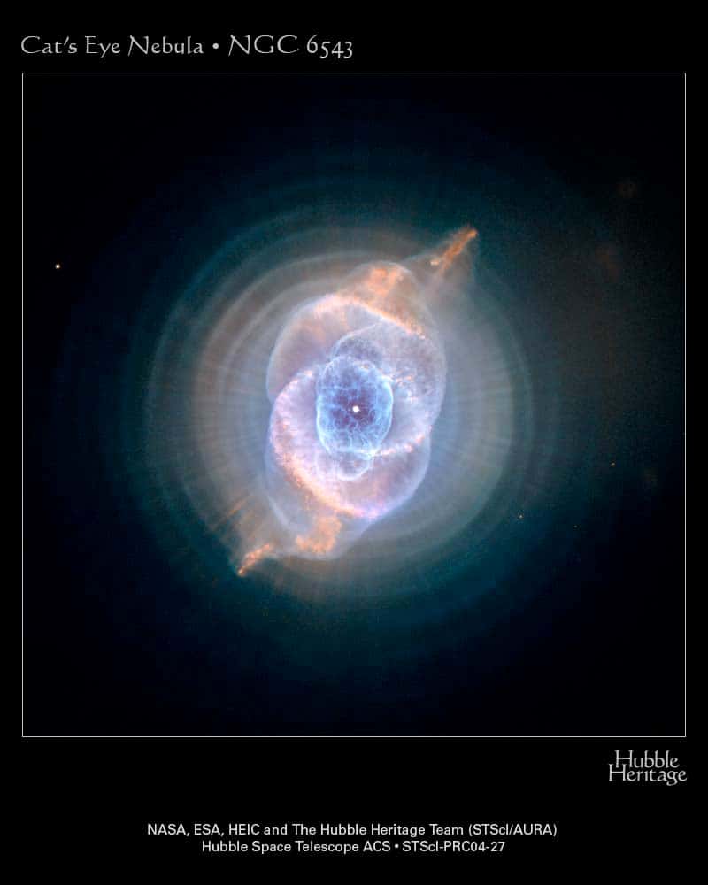 Hubble : Nébuleuse de l'oeil de Chat NGC 6543
