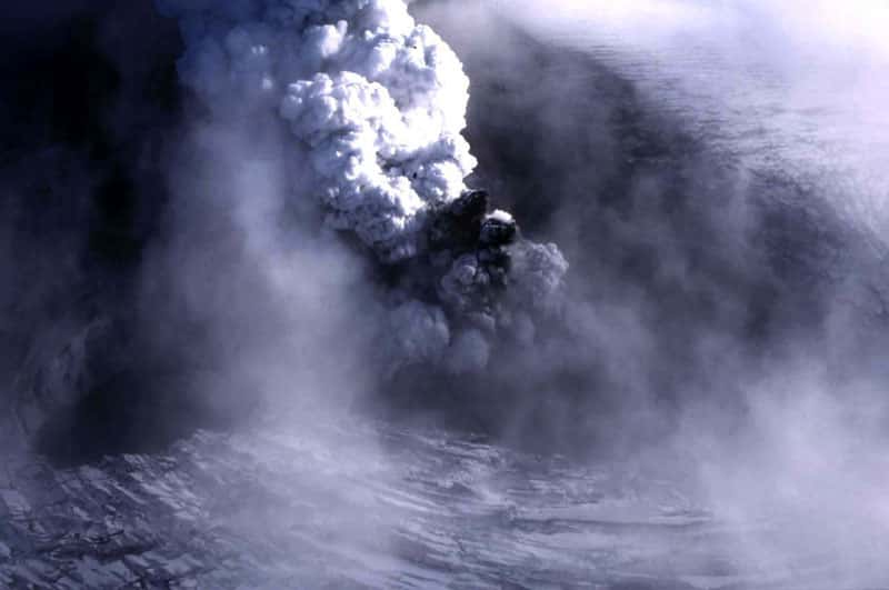 Éruption sous le glacier Vatnajökull, en Islande