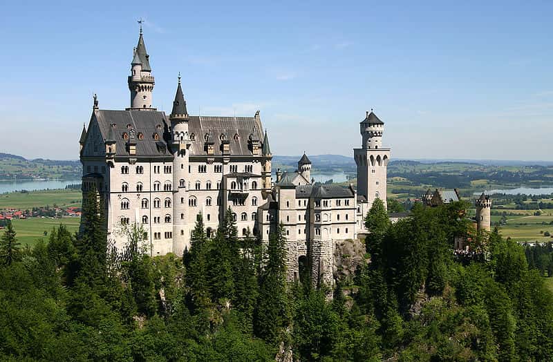 Le château de Neuschwanstein, l'un des plus célèbres d'Allemagne