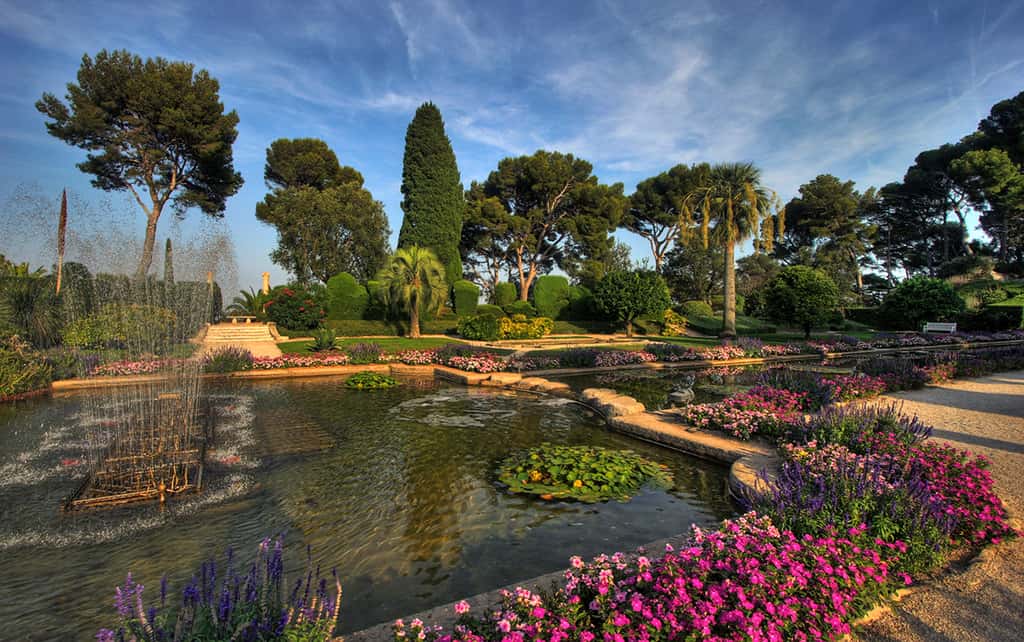 Les jardins de la villa Ephrussi de Rothschild, près de Saint-Jean-Cap-Ferrat