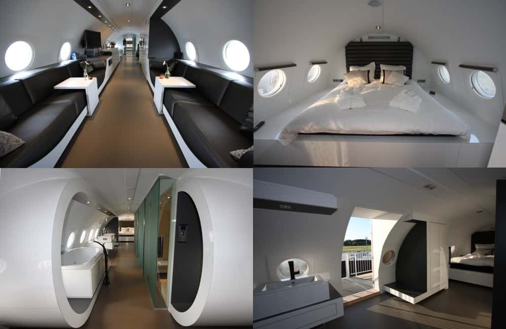 L'hôtel de luxe avion au cœur d'un iliouchine 18, à Teuge, aux Pays-Bas