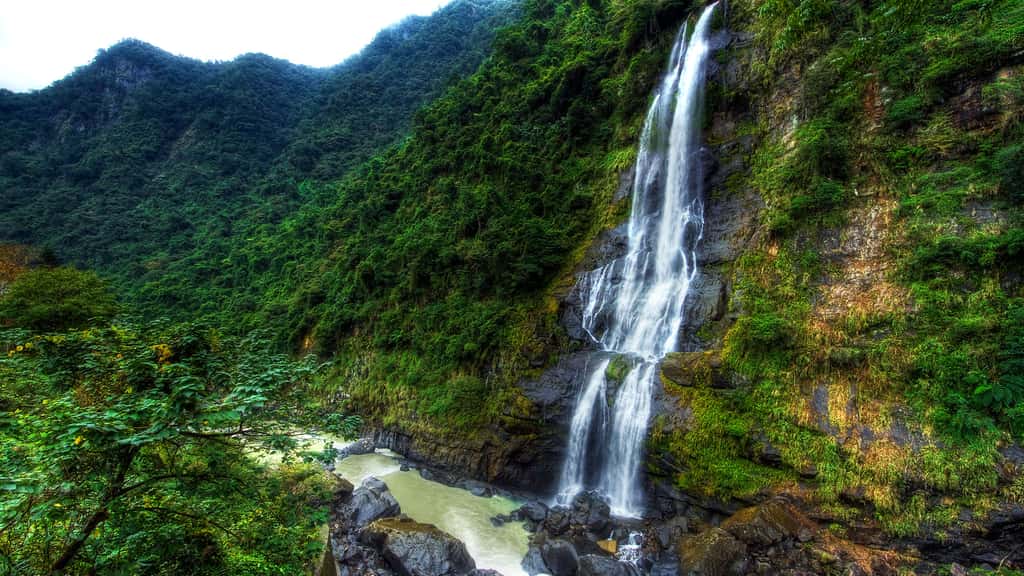 La cascade de Wulai à Taïwan