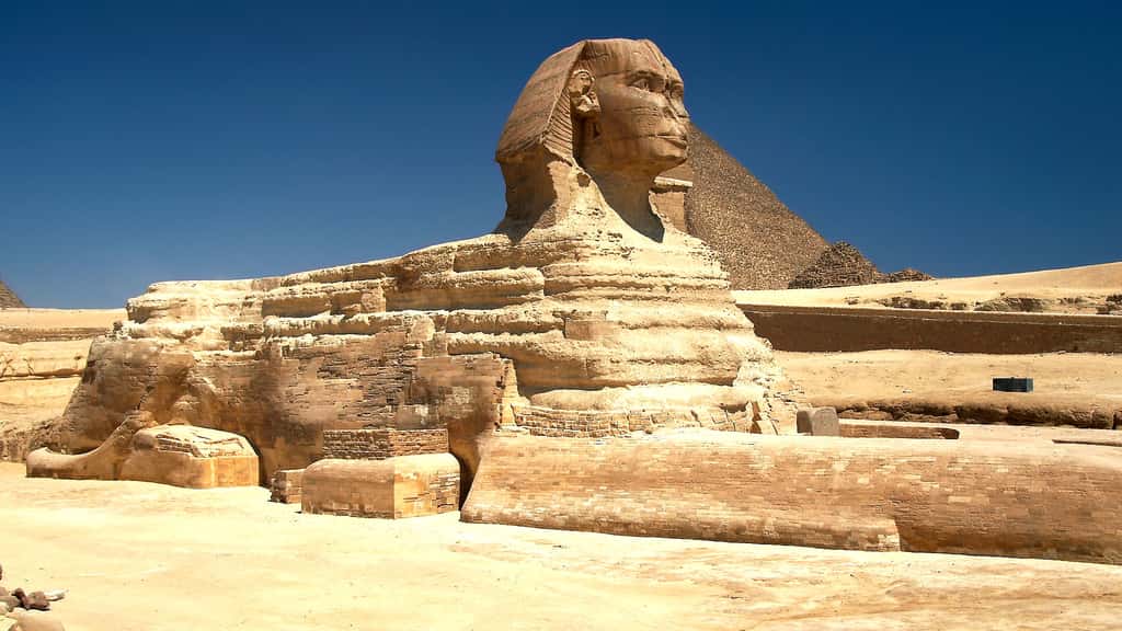L’impressionnant sphinx de Gizeh