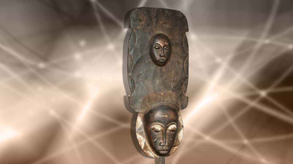 Masque baoulé à deux visages de Côte d'Ivoire