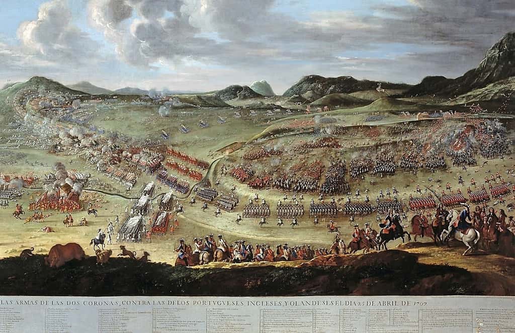 Détail de la bataille d’Almansa, 1709. © Buonaventura Ligli (Ventura Lirios) y Filippo Pallotta, Musée del Prado, <em>Wikimedia Commons</em>, DP