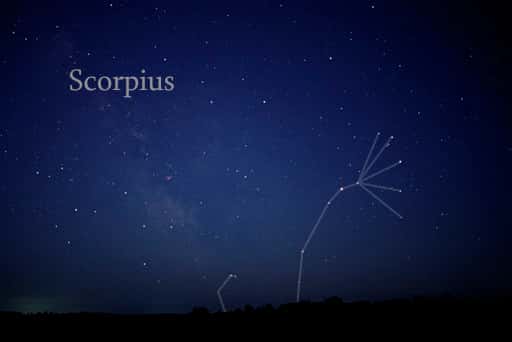 Avec 13 étoiles aussi brillantes que celles de la Grande Ourse, la constellation du Scorpion n’a pas besoin de ses voisines pour se faire connaître. © Till Credner, Wikimedia Commons, cc by sa 3.0