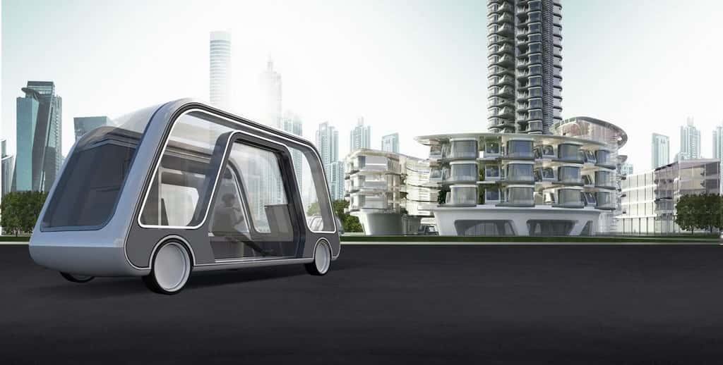 Le concept de navette autonome-chambre d'hôtel. © Radical Innovation Awards