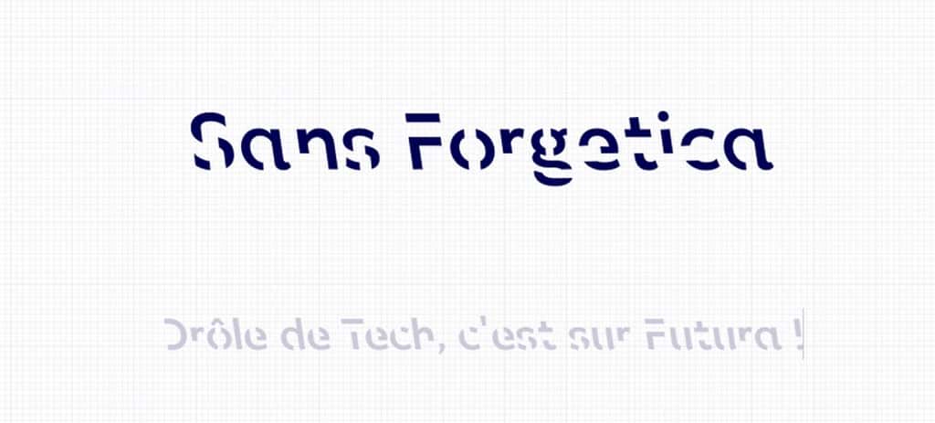 La police de caractères Sans Forgetica est disponible gratuitement en téléchargement. © RMIT 