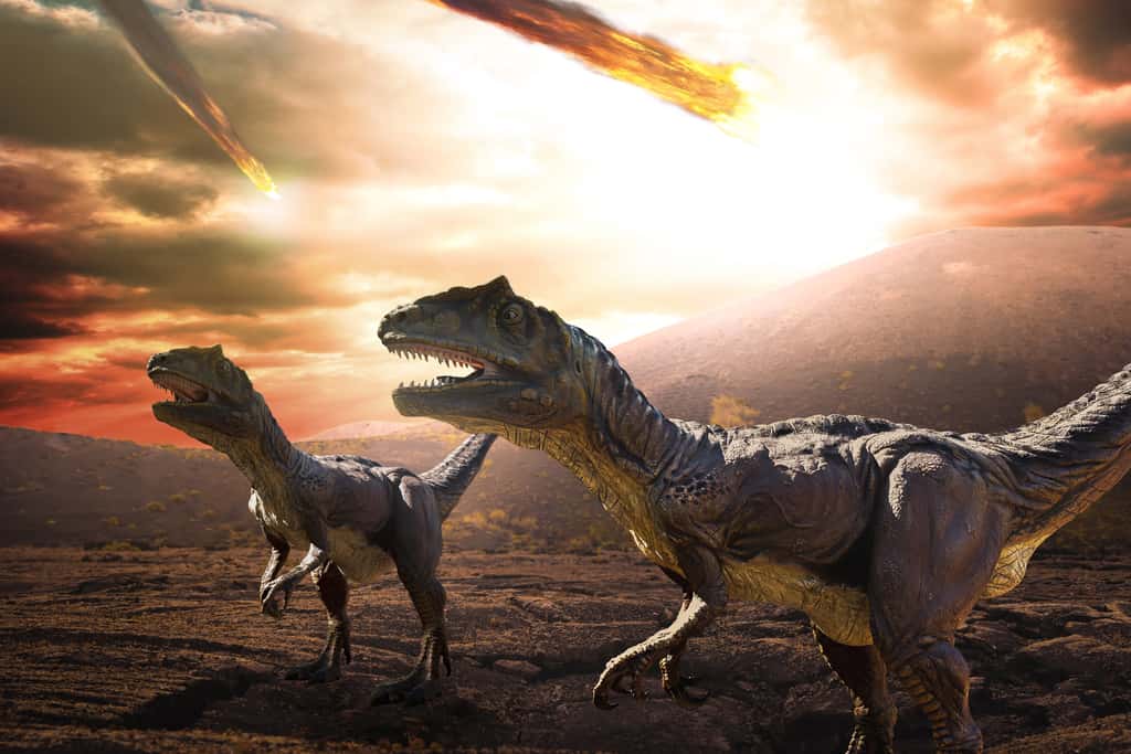 L'extinction des dinosaures il y a 65 millions d'années a permis de définir la transition entre les ères Mésozoïque et Cénozoïque © Serpeblu, Adobe Stock
