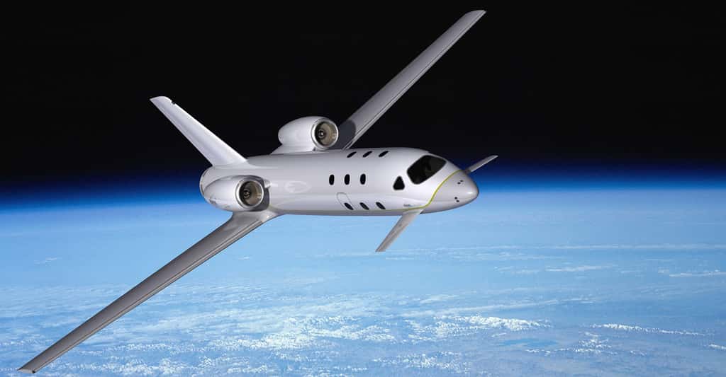 Le Spaceplane d'Astrium, conçu pour transporter quatre passagers, sera capable de voler une trentaine de fois avant chaque changement du bloc moteur. © Astrium