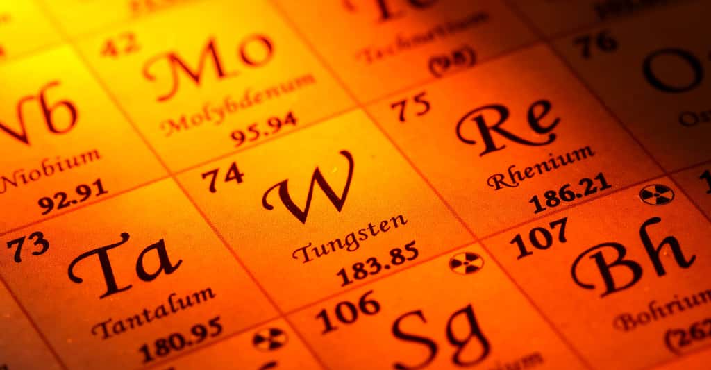 Extrait du tableau périodique des éléments chimiques. © Riggsby, Shuttertstock