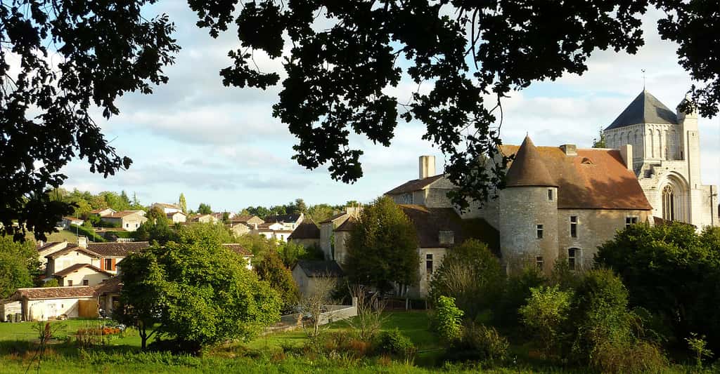 Village et abbaye de Nouaillé-Maupertuis. © Kokin, Wikimedia commons, DP