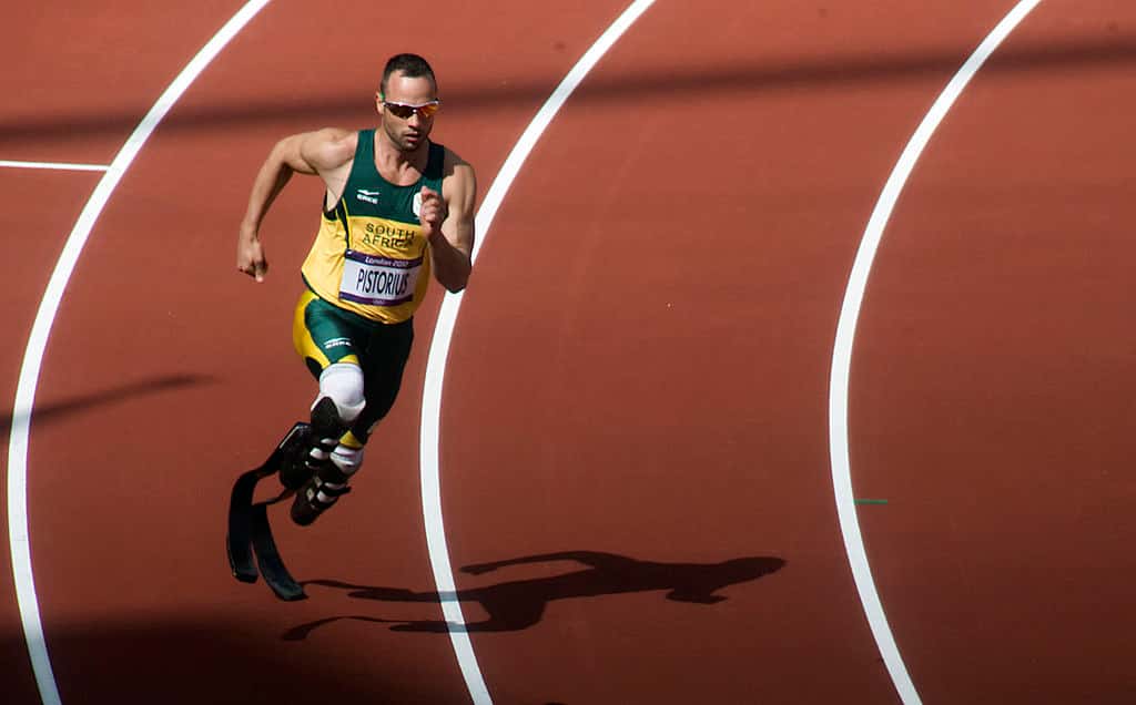 Oscar Pistorius - Jeux Olympiques de Londres en 2012. © Jim Thurston, CC by-nc 2.0