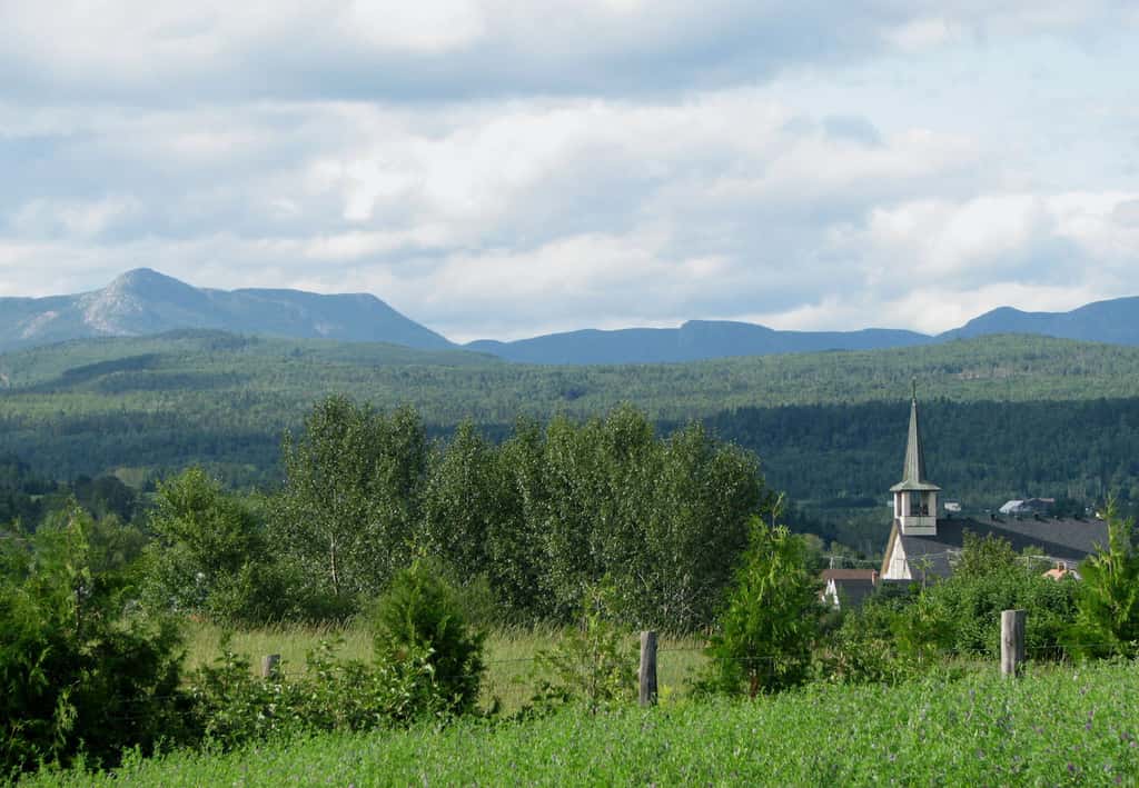 Village de Saint-Urbain, région de Charlevoix, au Québec. © Stéphane Batigne, GNU 1.2