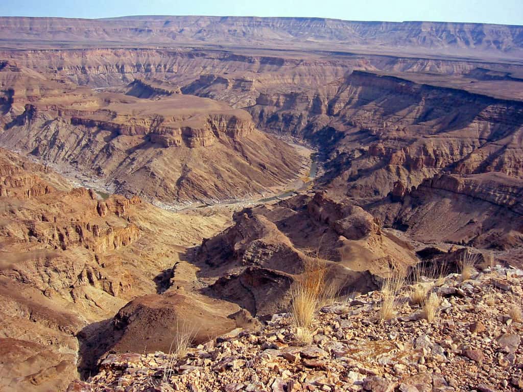 Une vue sur le canyon de la Fish River, dans la région de Karas, dans le sud de la Namibie. © Thomas Schoch, Wikimedia Commons, CC by-sa 3.0