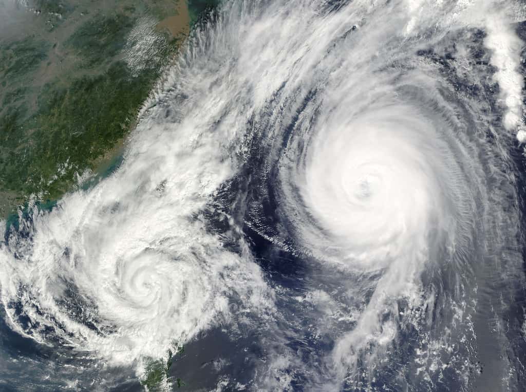 Formation de deux cyclones. © Wikimages, Pixabay, DP