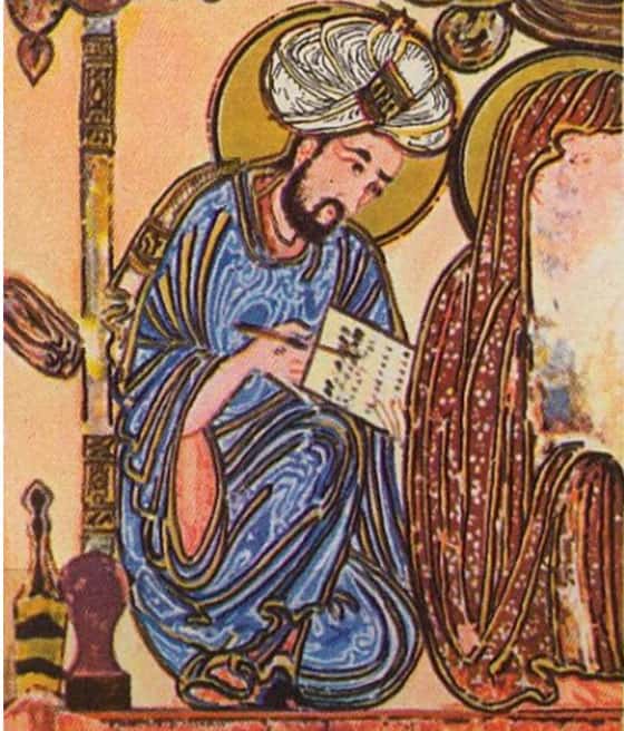 Portrait du mathématicien arabe Abu Yusuf Yaqub ibn Ishaq al-Kindi (801–873). © <a target="_blank" href="http://dubsahara.com/oriental/musicians/historic/al-kindi">Dubsahara</a>
