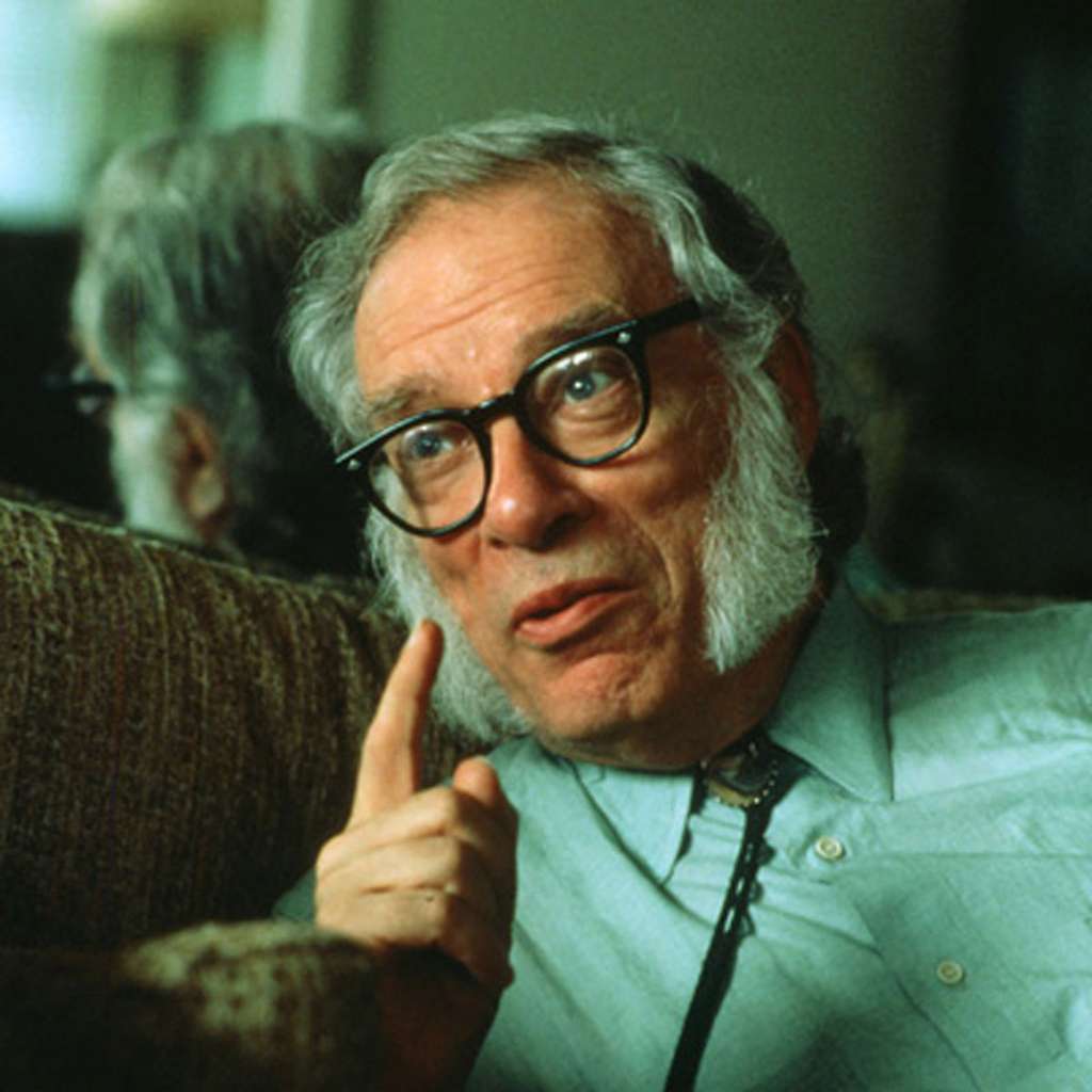 Isaac Asimov à la fin des années 1970 au cours d’une interview consacrée aux lois de la robotique. © biography.com