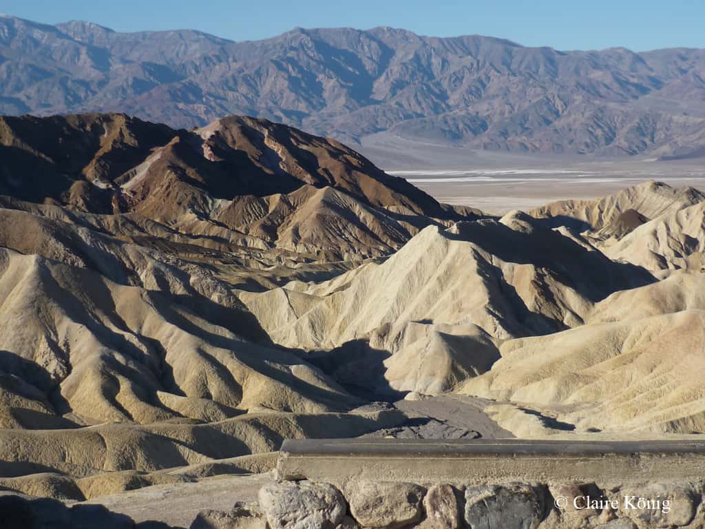 <em>Zabriskie Point</em> dans la <em>Death Valley. </em>© Claire König - Tous droits réservés