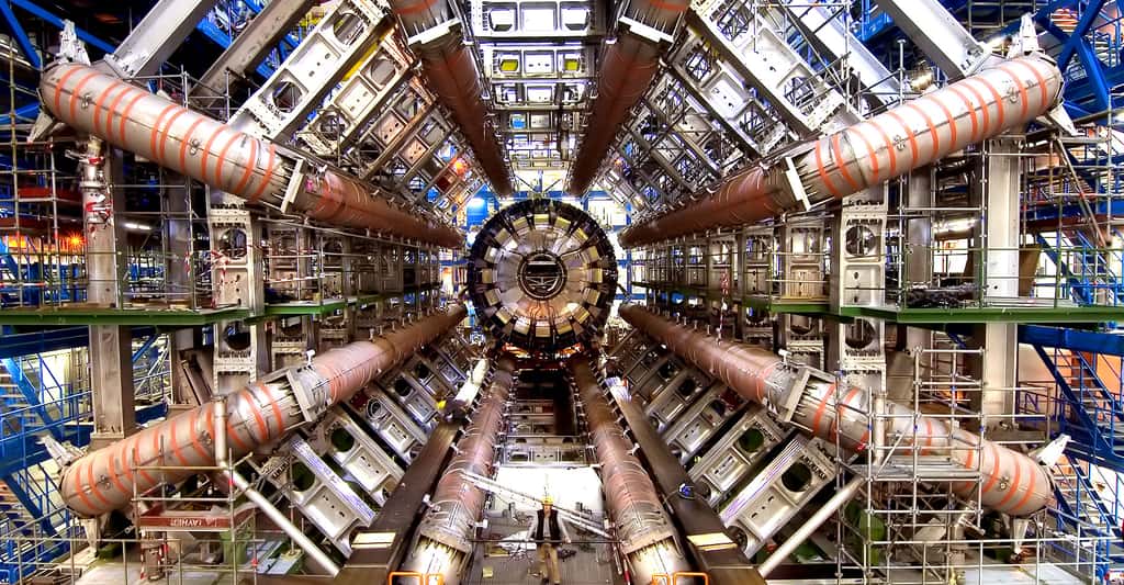 Le Cern (européen) a construit le grand collisionneur de hadrons (LHC), le plus puissant accélérateur de particules encore créé par les humains. © Maximilien Brice, Cern