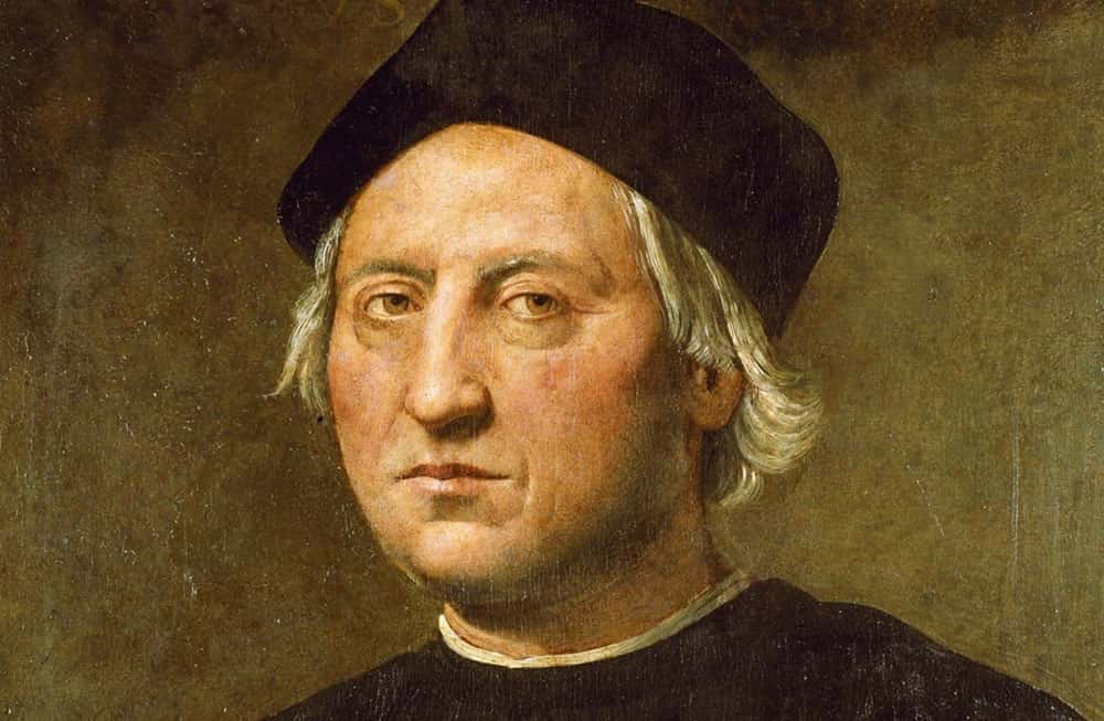 Portrait présumé de Christophe Colomb, attribué à Ridolfo del Ghirlandaio. (Ce portrait a été exécuté dans la première moitié du XVI<sup>e</sup> siècle, après la mort de Christophe Colomb.) © DieBuche, DP